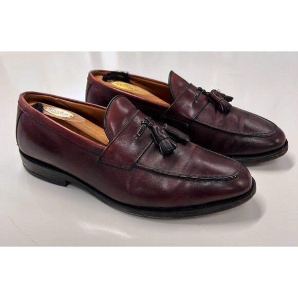 Allen Edmonds Wingham Tassel Loafers 10B Burgundy Oxblood Leather USA main image 6